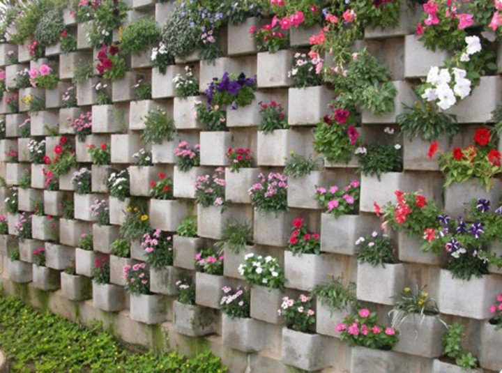 Jardim Vertical de Concreto (Muro Verde) | CASA DO CONCRETO - Blocos de  Concreto e Pisos Intertravados